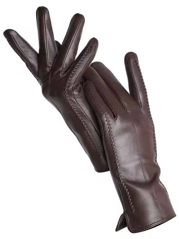 Women's sheepskin gloves winter warm plus velvet short thin touch screen driving color women's leather gloves good quality -2226 - Image 8
