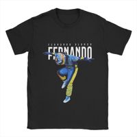 Fernando Alonso  T Shirt Beach dance Cotton T Shirts For Men's Trending Custom Logo Tshirt Short-Sleeve Vintage Clothing