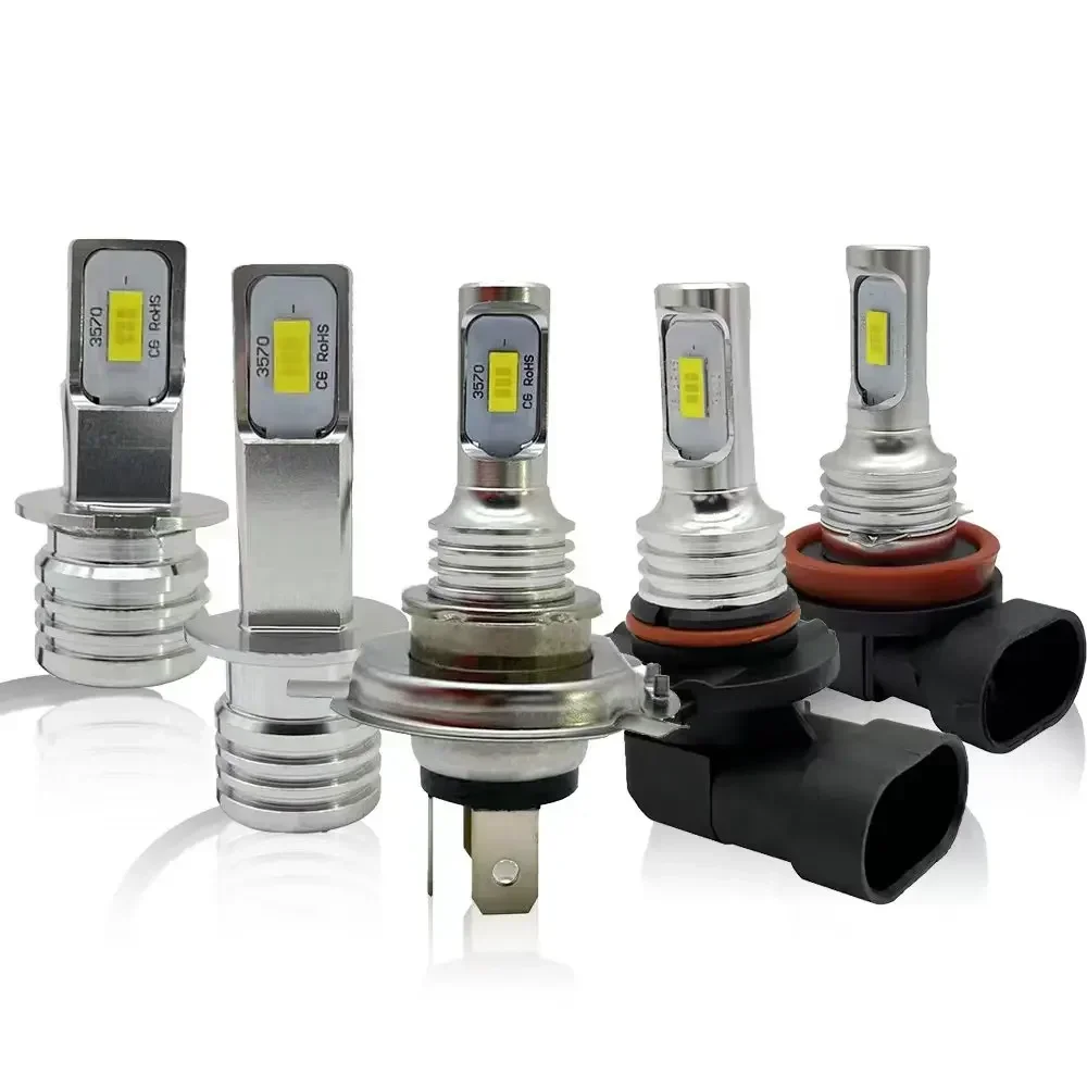

2PCS CSP H15 LED Lamps Car Headlight Bulbs H1 H3 H4 H8 H9 H11 H7 Fog Light HB3 9005 HB4 9006 6000K 8000K Auto DRL 12V 24V 80W