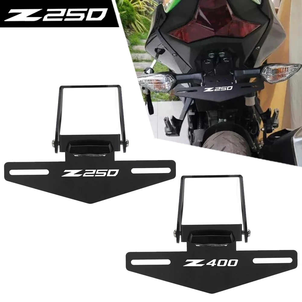 

Motorcycle Registration Plate Holder Fender Eliminator License Bracket For Kawasaki Ninja 400/250 Z250 Z400 Ninja400 2018-2025