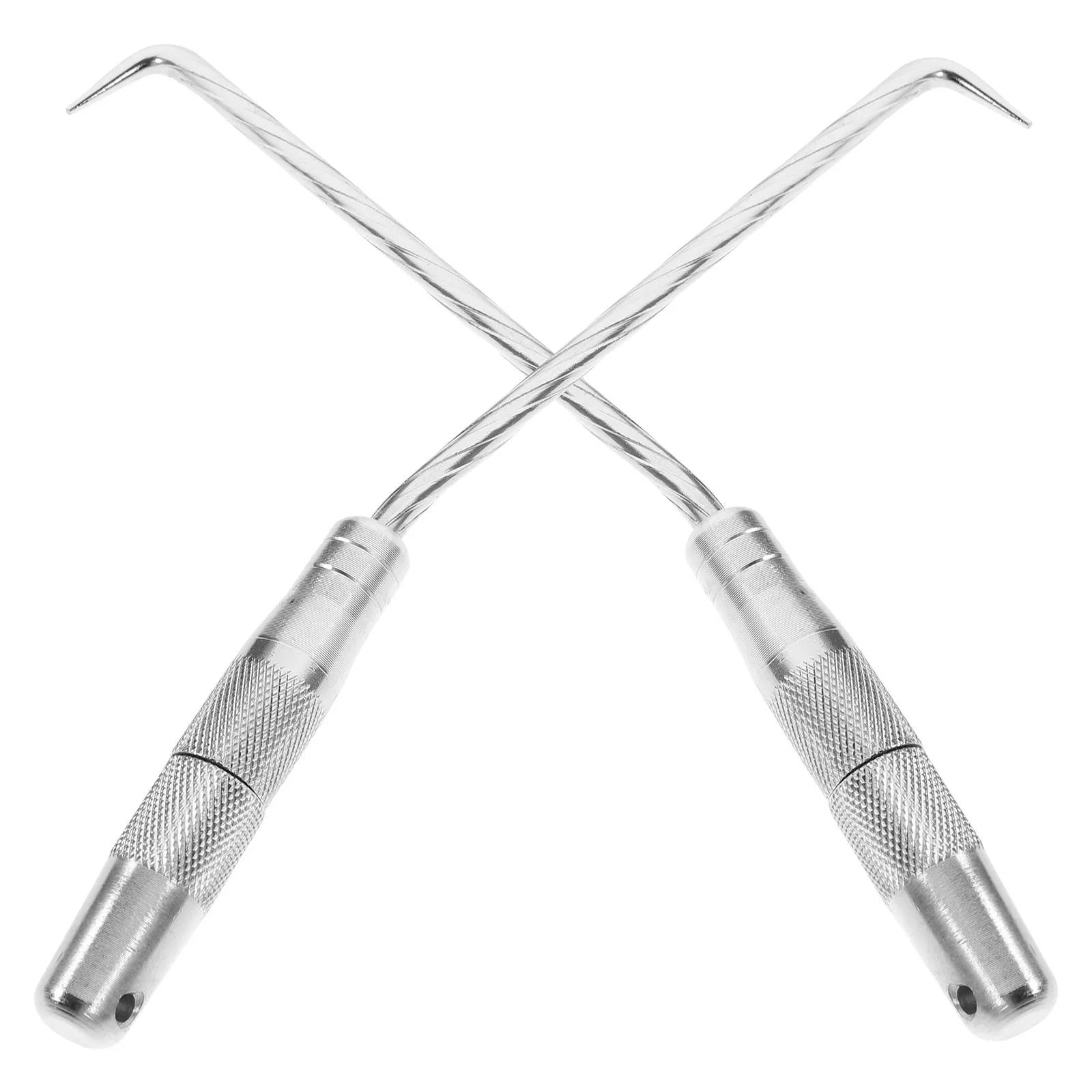 2Pcs Rebar Tie Hook Tool One-Piece Molding Non-Slip Handle for Steel Bar Tying Construction Site Wire Twisting Fence Tool Rebar