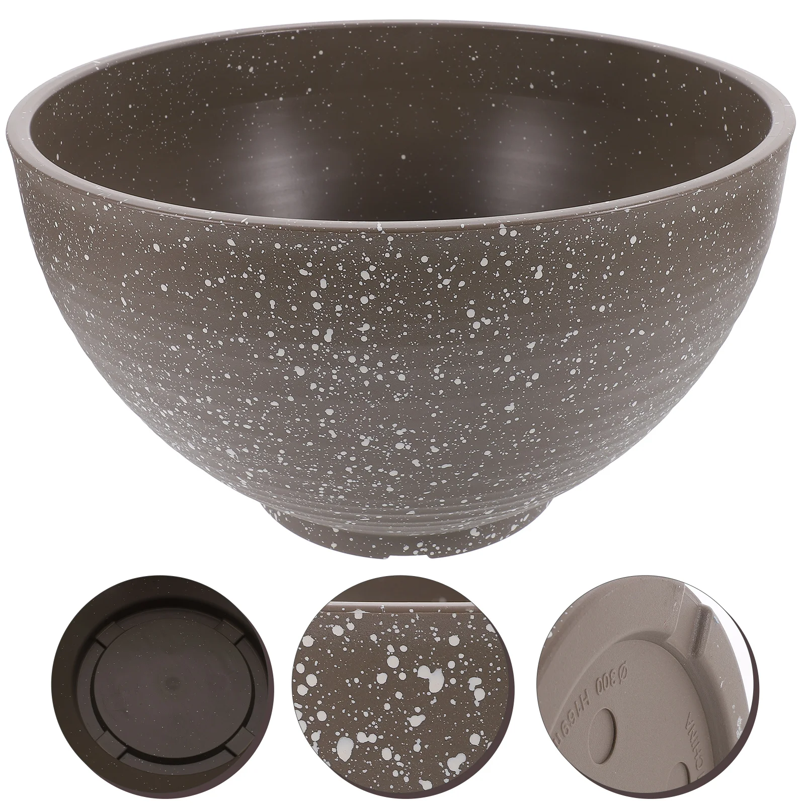 

Stone Bowl Flower Pot 30cm Terracotta Hydroponic Planter Decorative Fish Tank Plastic Plant Container Balcony Indoor Gardening