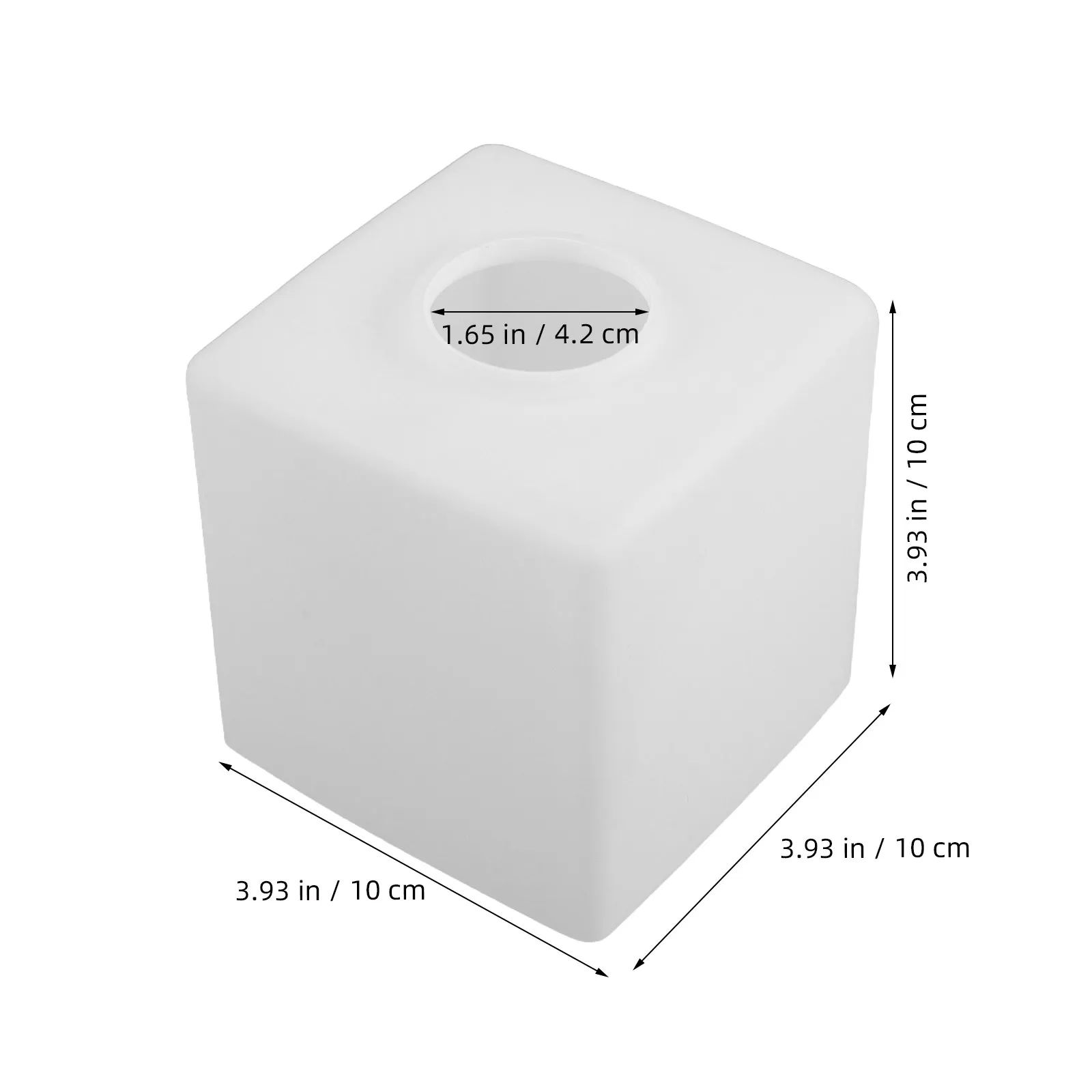Transparent Square Glass Lampshade 100Mm Replacement for Ceiling Light Pendant Table Lamp Dining Bedroom Lighting Shade