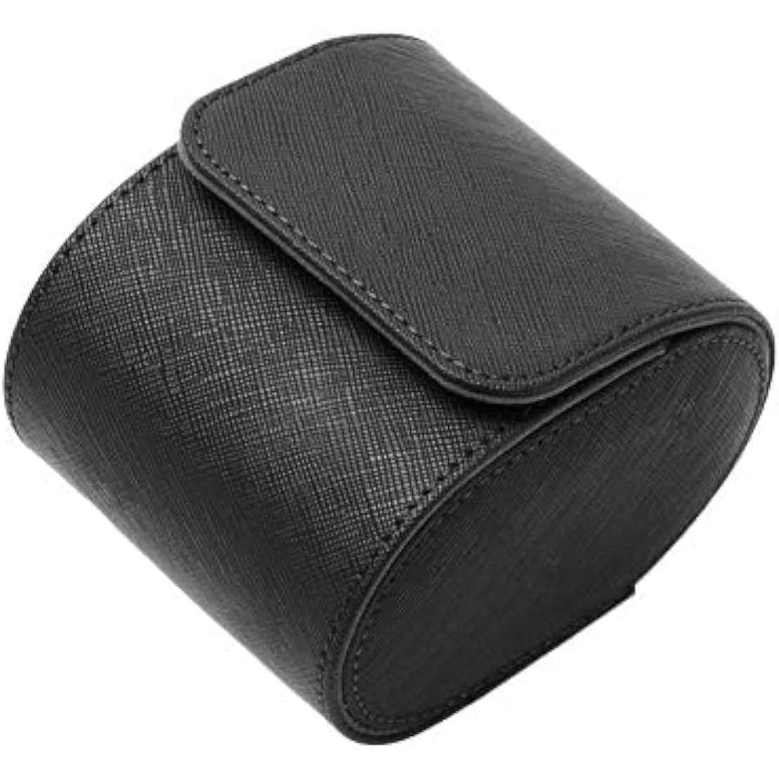 

Leather Travel Watch Case Single Watch Box for Men and Women Portable Jewelry Storage Roll Organizer