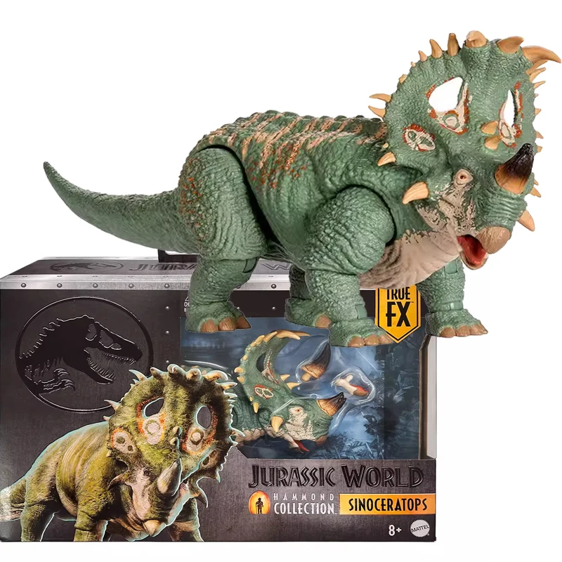 Оригинальная коллекционная фигурка динозавра Sinoceratops из «Мира Юрского периода» (Хэммонд), подвижная модель с анимированным хвостом для мальчиков