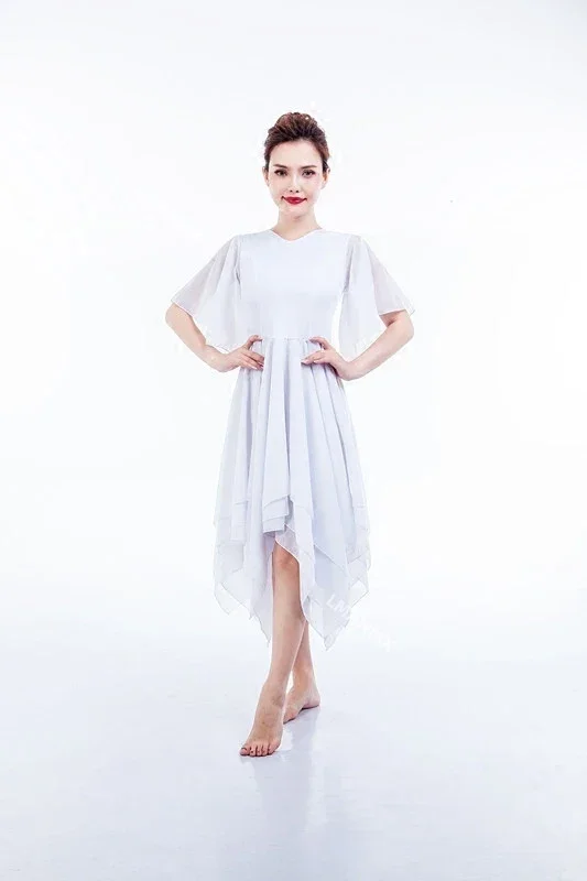 Vestido Clássico Jovem Dança Moderna, Elegante Ballet Tutu, Trajes de Dança Adulto Contemporâneo, Branco e Vermelho, Clássico e Jovem