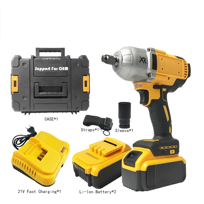 

600Nm Electric Impact Wrench 1/2\" Torque Wrench for Industrial & DIY 21V Battery Power Brushless