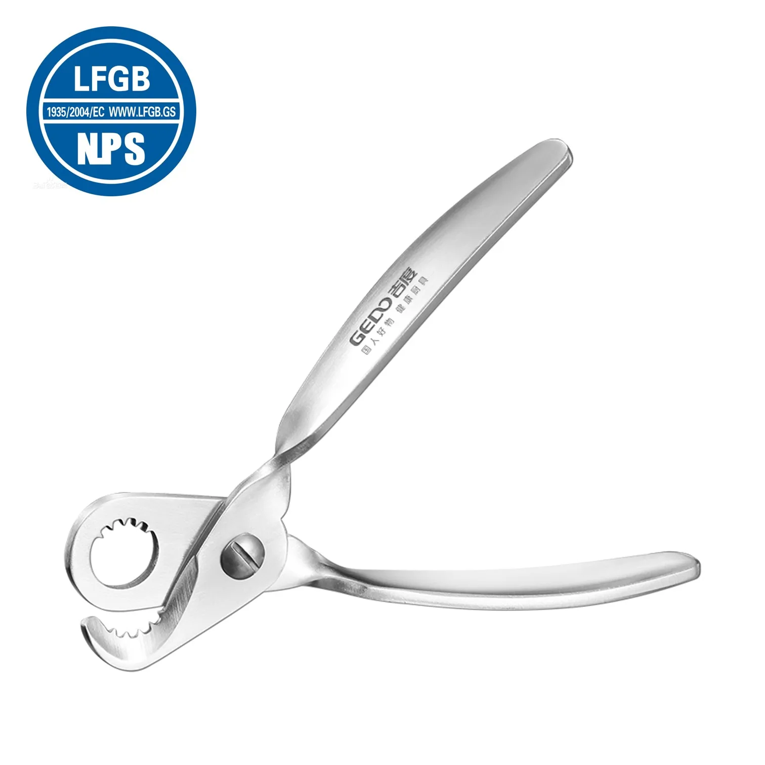

LFGB Certificated 304 Stainless Steel Snail Head Cutting Scissors Ultra Thick Ergonomic Handle Conch Tongs Seafood Accessories