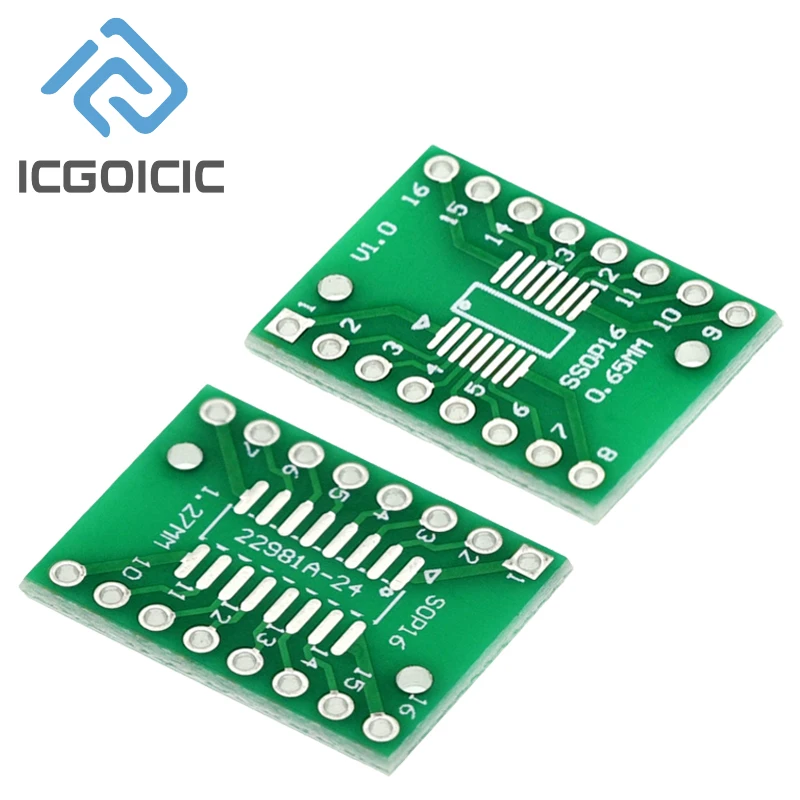 30PCS PCB Board Kit SOP24 SOP8 SOP14 SOP16 SOP20 SOP28 SMD Turn To DIP Adapter Converter Plate SOP 8 14 16 20 24 28