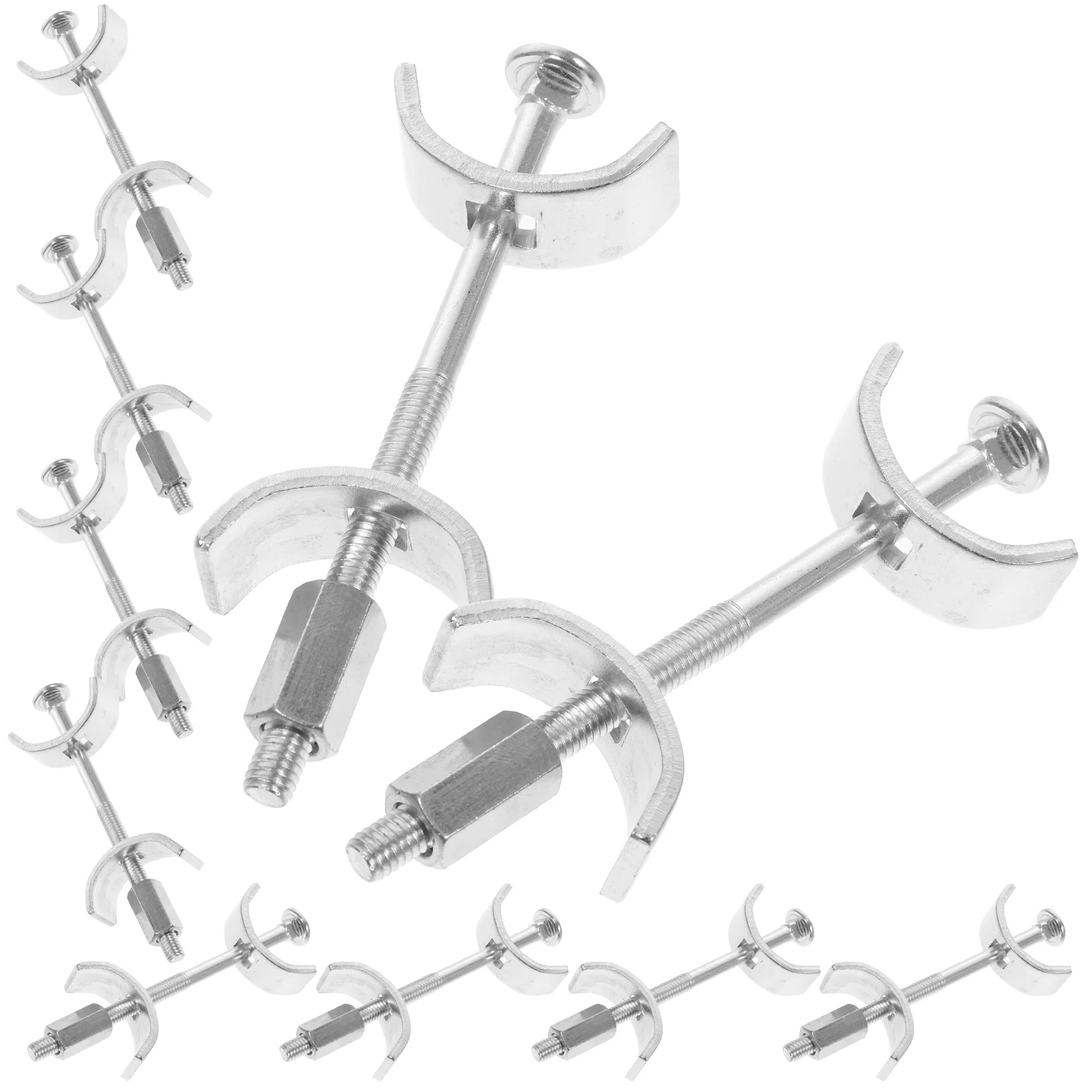 

12 Countertop Connectors 100mm Galvanized Steel Benchtop Joint Clamps for Furniture Strong Stability Versatile Compatibility