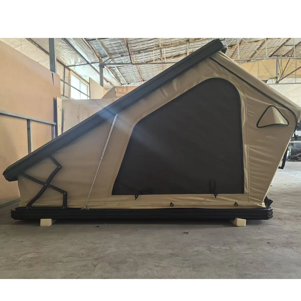 

Складная палатка на крышу автомобиля для 2 человек с интегрированной лестницей, УФ-стойким жестким корпусом и прочными водонепроницаемыми молниями