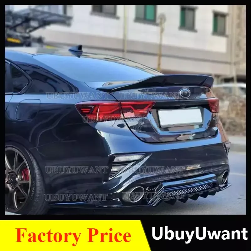 Carbon Fiber R-style Car Rear Trunk Spoiler For Kia Cerato Forte Sport GT 2018 2019 2020 2021 Lip Wing