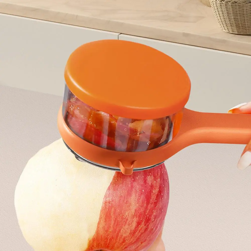 Pelador multifuncional con caja de almacenamiento, pelador Manual de frutas y verduras, mango antideslizante, accesorios de cocina para el hogar