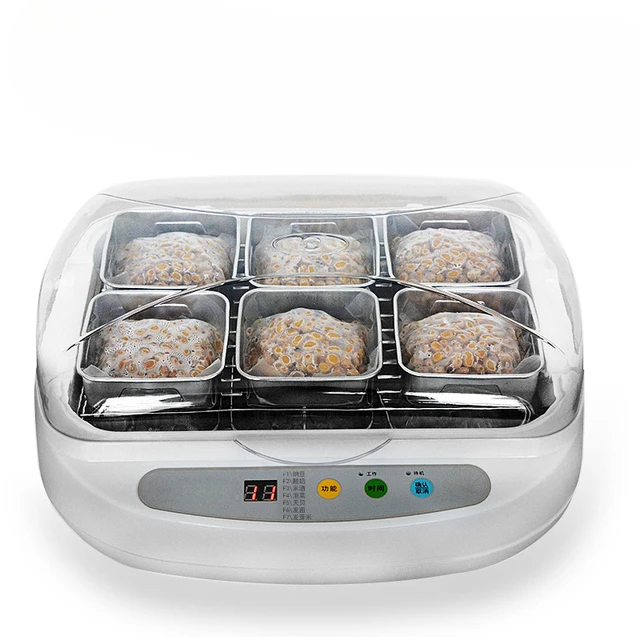 Automatic Electric Natto Maker Stainless Steel Cups Yogurt Tempeh Pickled Vegetable Rice Wine Fermenting Machine