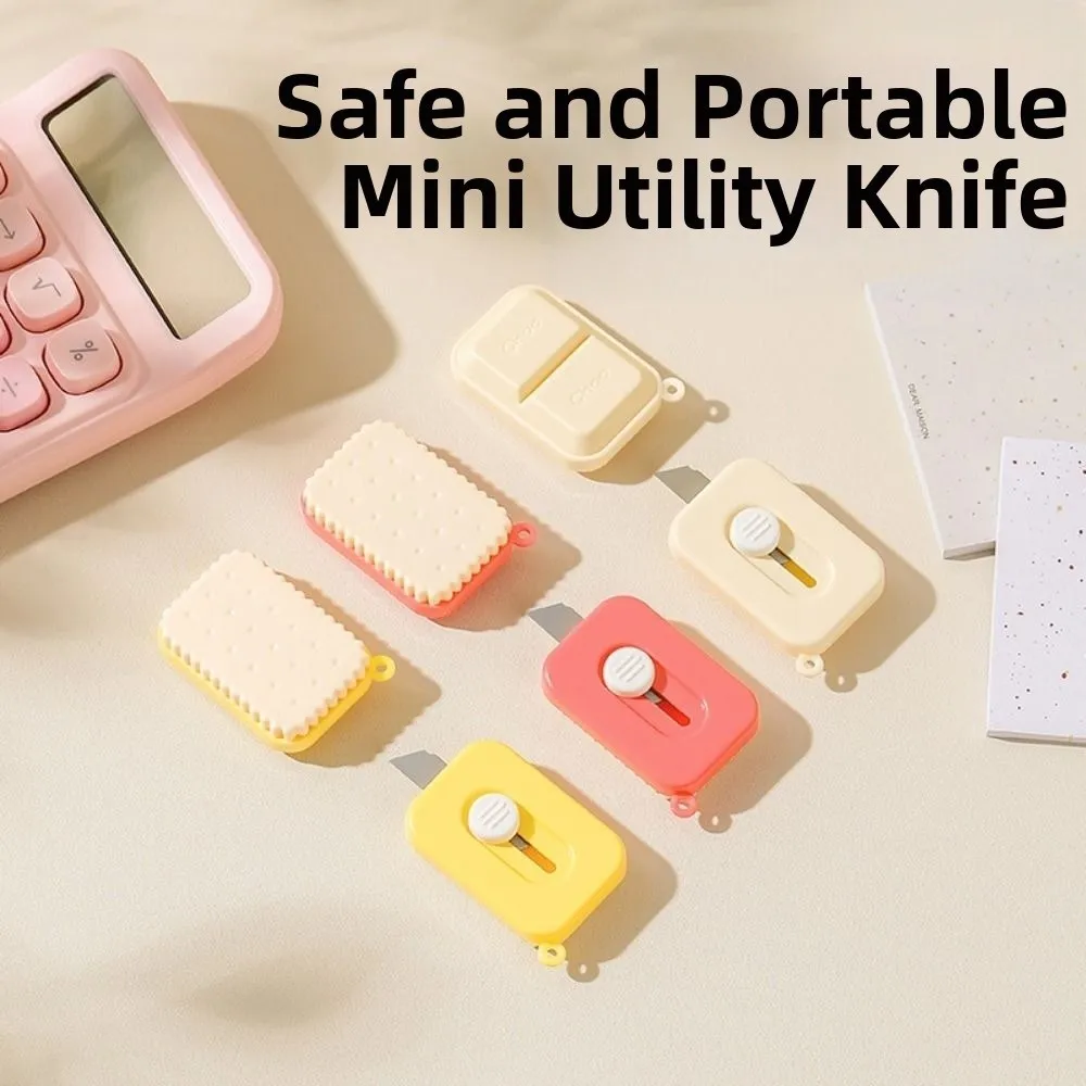 Cartoon Retractable Utility Cutter Mini Multifunctional Paper Cutter Cutter Blade School Office Supplies