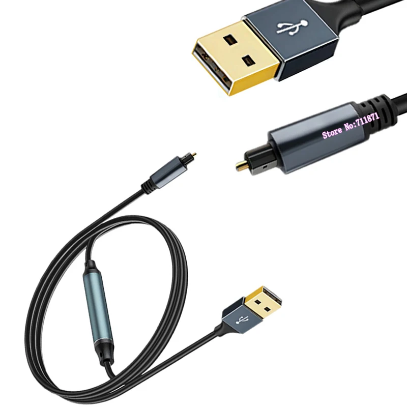 

Male Usb2.0 to PCM TosLink SPDIF Audio Adaptor Line Cord Wire Usb to TosLink SPDIF Adapter Cable Line Usb2.0 TosLink fiber optic