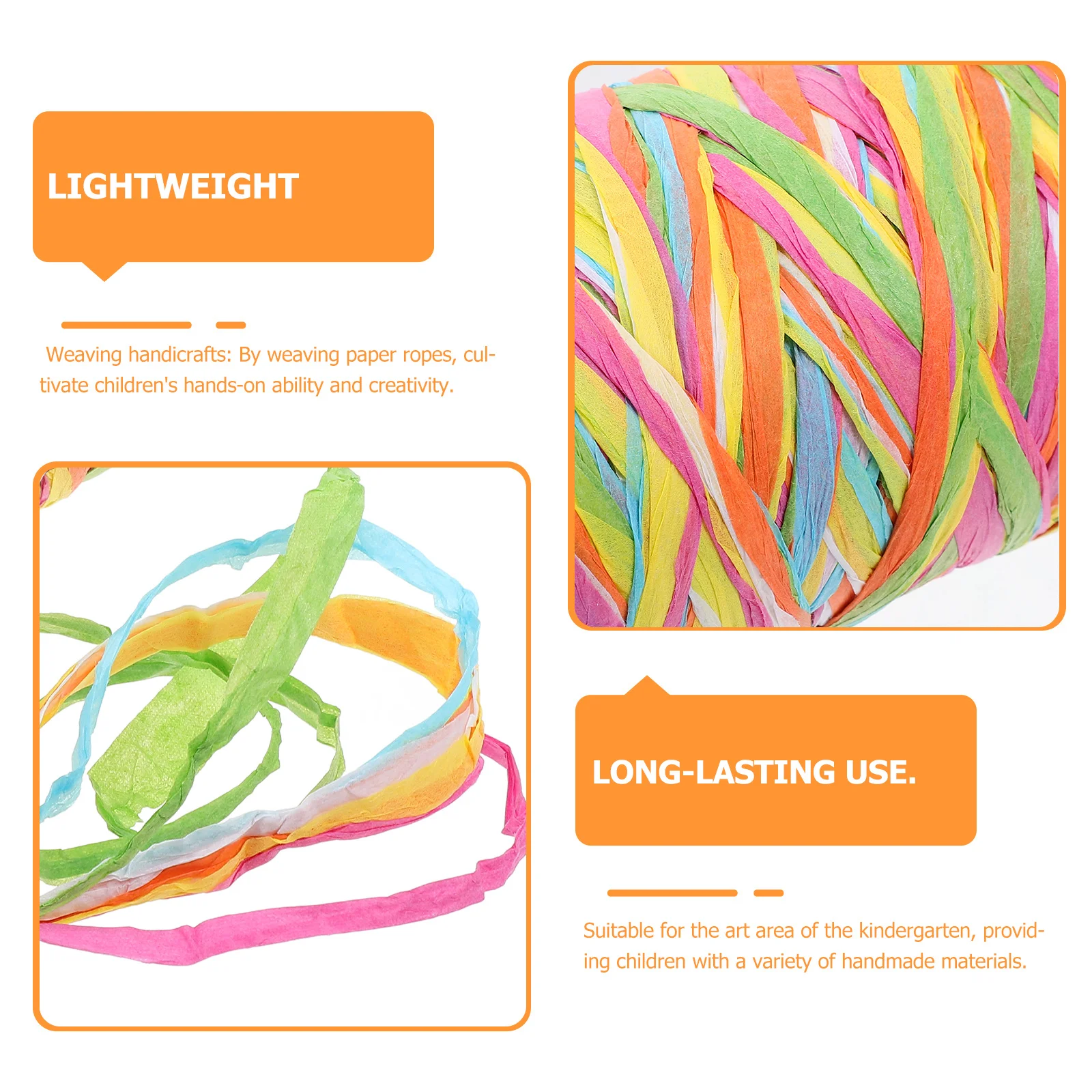 

1 Roll Paper Rope Handwoven Craft Twine For Diy Packing Decor Christmas Wrapping Raffia String Bouquet Cord Art Projects Ribbon