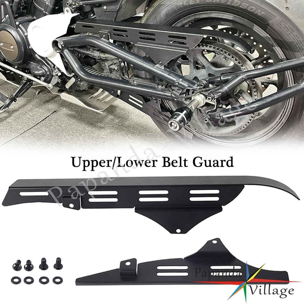 

Motorcycle Accessories Upper Lower Belt Guard Cover Chain Protector For Harley Sportster S 1250 RH1250S RH 1250 S 2022 2021-2023