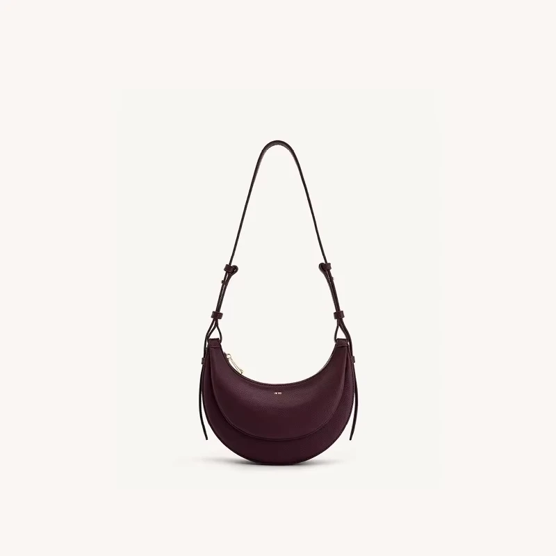 

New crescent shaped bag with niche design shaped semi-circular bag single shoulder underarm bag, women's bag, crossbody tote bag
