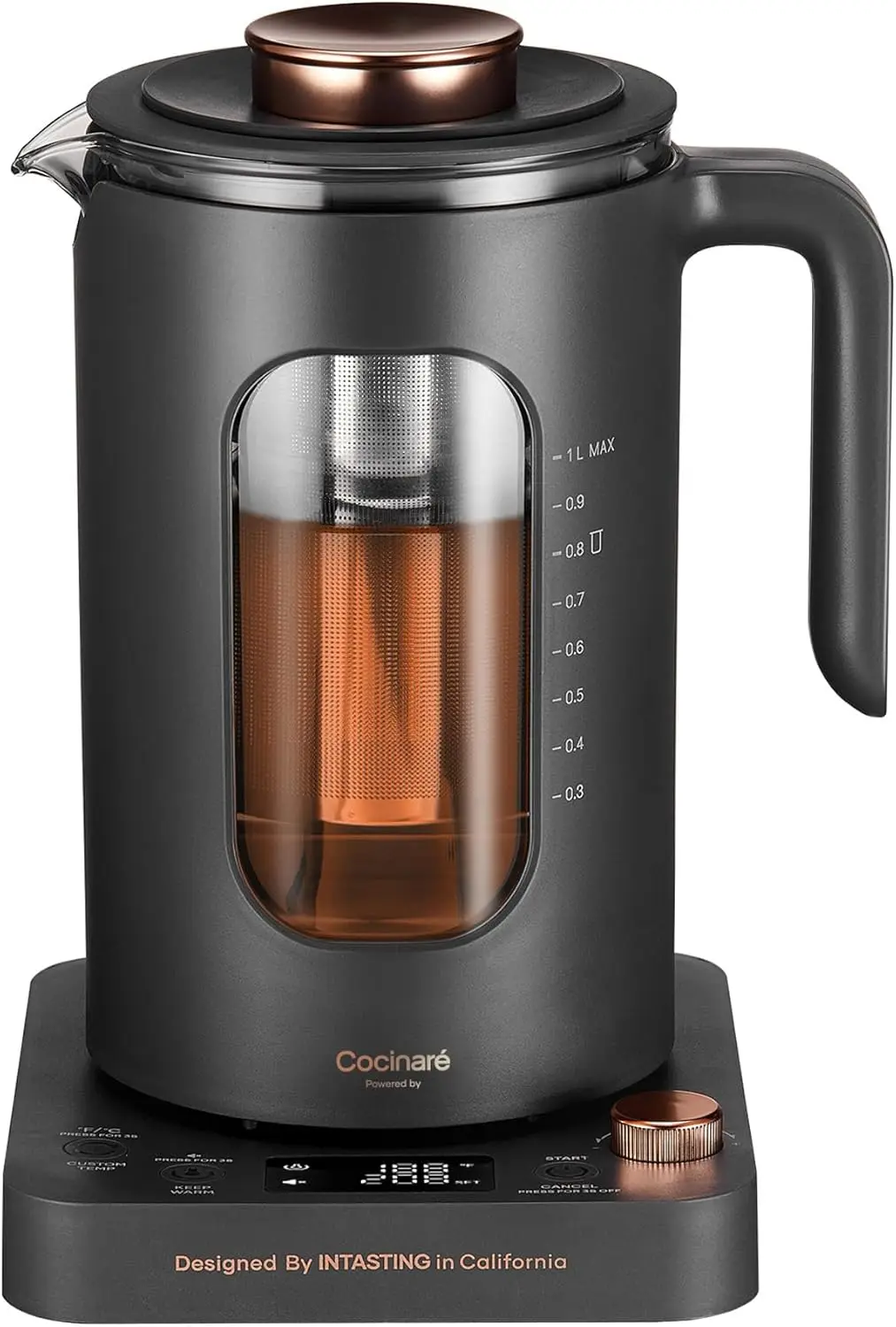

Electric Tea Kettle with Temperature Control, Fast Heating, BPA-Free, Easy Clean for Tea & Coffee