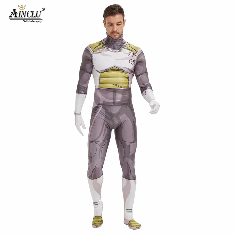 أزياء Vegetto Frieza التأثيرية للرجال بطباعة ثلاثية الأبعاد بدلة Zentai بدلة الهالوين للبالغين والأطفال ob;8