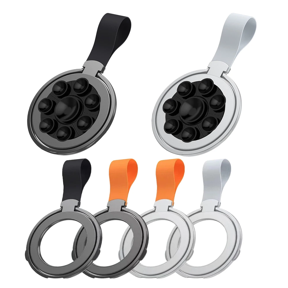 For Magnetic Finger Clasp 3 Sections Silicone Ring Simplicity 1Pcs Ultra Light And Ultra Thin Strong Suction Rotating 360° Wall