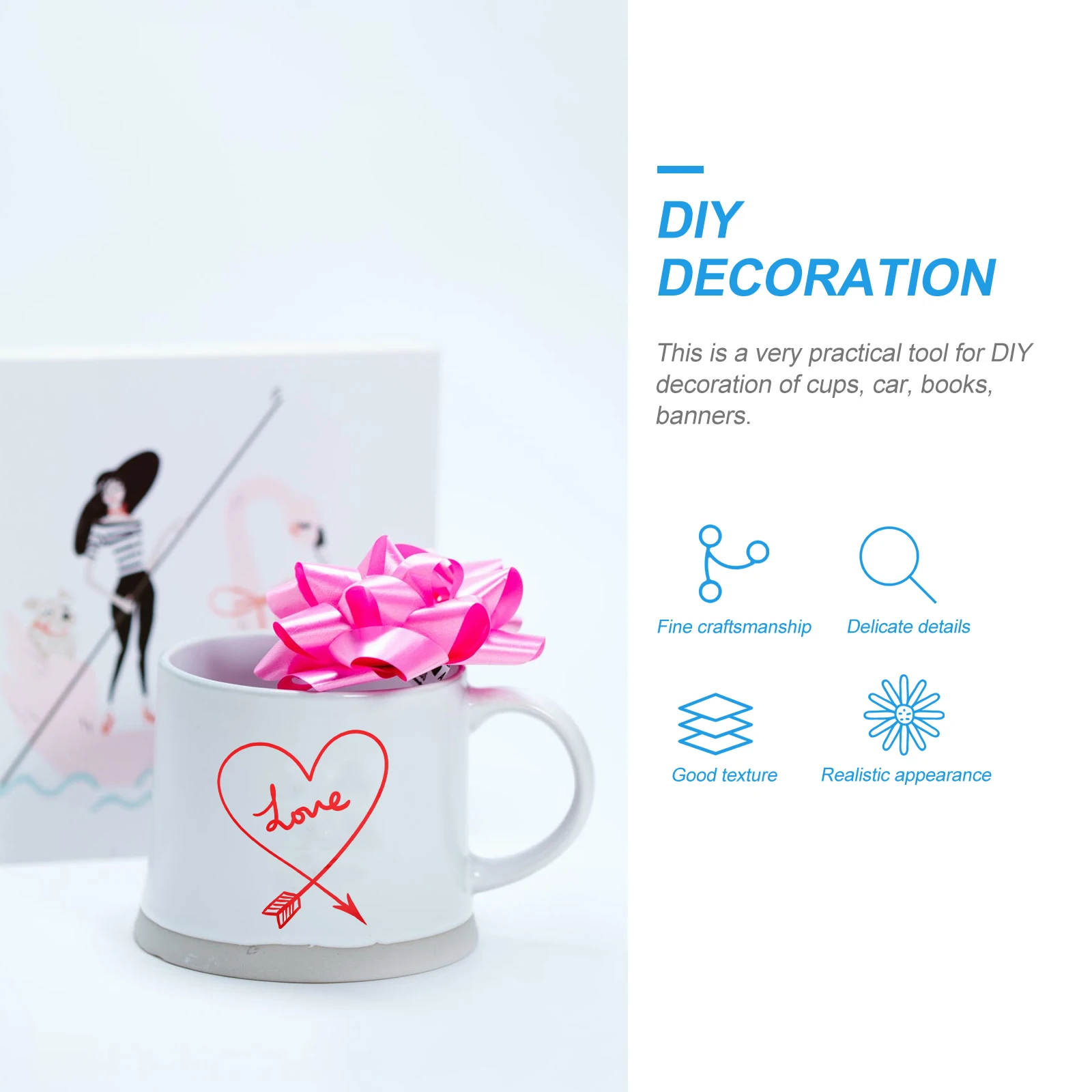 

Adhesive Vinyl Sheets Diy Engraving Film Self Adhesive Pvc Lettering Film For Cup Decoration Wall Stickers Crafts Banners