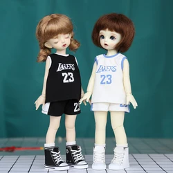 1/6 30cm Doll Basketball Uniform Short Sleeved Shorts Clothes For Big Fish Body Sd Dd Yosd 1/6 Bjd Doll