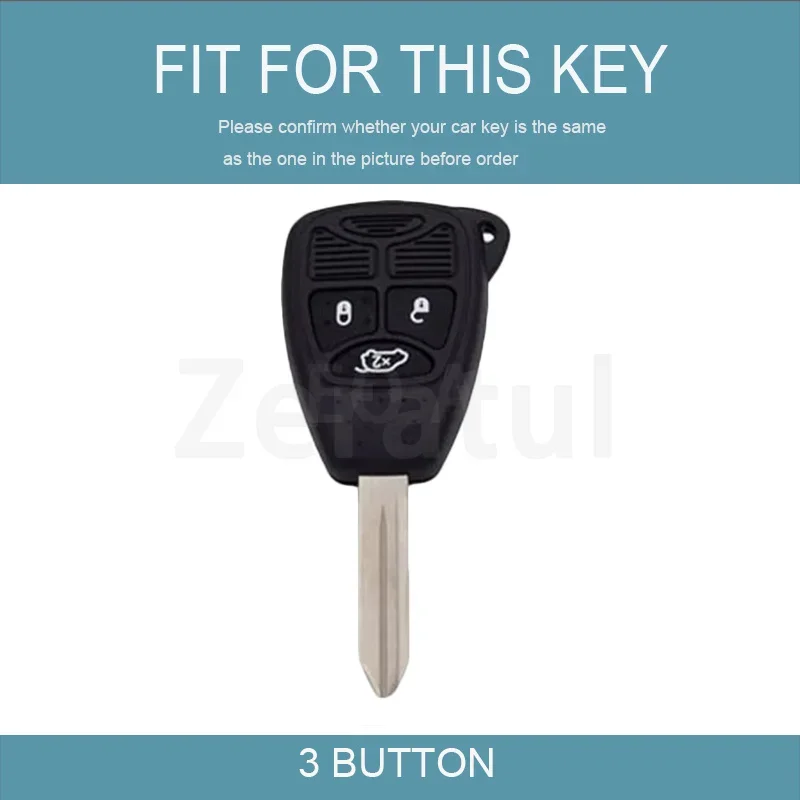 3 Buttons TPU Car Key Case Cover For Jeep Wrangler Compass Patriot Liberty Chrysler 300 PT Dodge JCUV Caliber Nitro Accessories