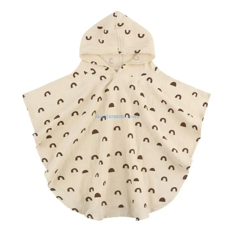 K9FF طفل منشفة استحمام بغطاء للرأس للرضع صبي فتاة تنفس قماط يلتف منشفة استحمام دافئة مريحة التجفيف السريع البشكير