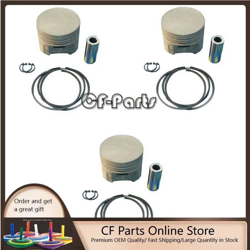 New For Kubota D850 Engine Piston kit & Ring STD 3 pcs