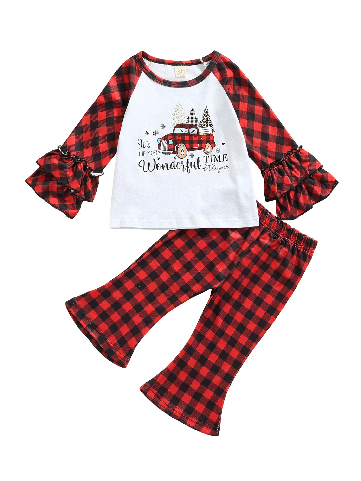 

Toddler Girl Outfit Set Short Sleeve Floral Print Blouse with Bow Detail and Elastic Waistband Pants for Playtime