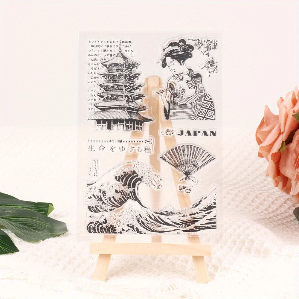 11*16CM Japanese Civilization Clear Stamps Scrapbooking DIY Card Making Decoration Journaling Silicone Transparent Rubber Stamp