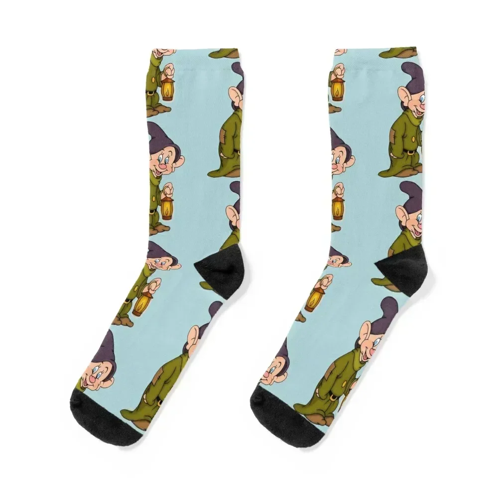 

Dopey Lantern Fitted Scoop Socks halloween golf Socks For Men Women's