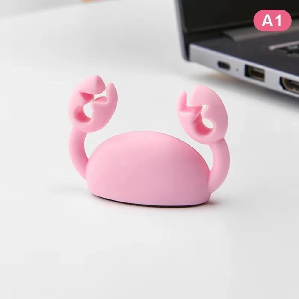 Simpatico clip per organizer per cavi a granchio, fissatore autoadesivo, supporto per cavo dati da scrivania, organizer per cavi di ricarica per telefono cellulare, supporto ordinato per cavi