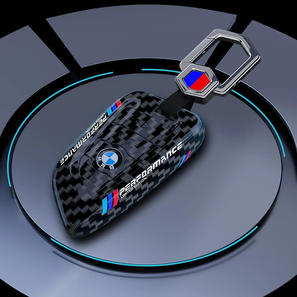 Car Smart Remote Key Case Carbon Fibre Pattern All Inclusive Shell For BMW X1 X2 X3 X4 X5 X6 2016 2017 2018 2019 2020 1 3 5 7 view 6