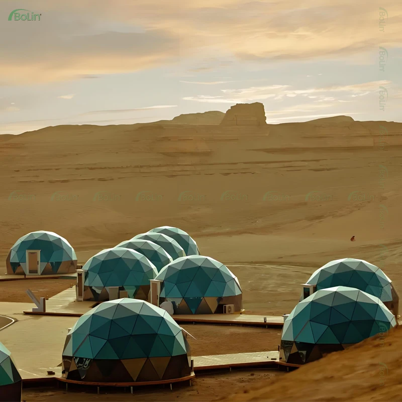 Luxury Geodesic Glass Dome Tent for Outdoor Stays Glamping Sites Beach Resorts and Hotels