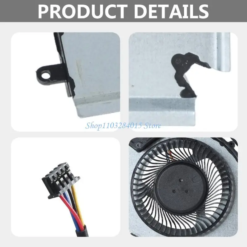 

R6FF Notebook Radiator for MSI GE66 GP66 MS-1542 CPU GPU Cooling Fan 5V 1A 4-pin Laptop Cooler PABD08008SH N453 N454
