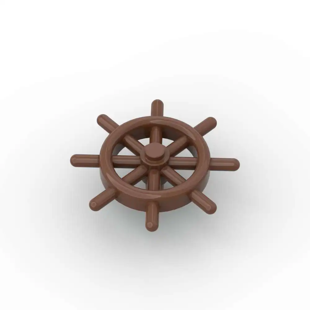 MOC 1PCS 4790 Boat Ship‘s Wheel Building Blocks Navigation Vehicle Rudder Steering Bricks Particle Toy Children Birthday Gifts