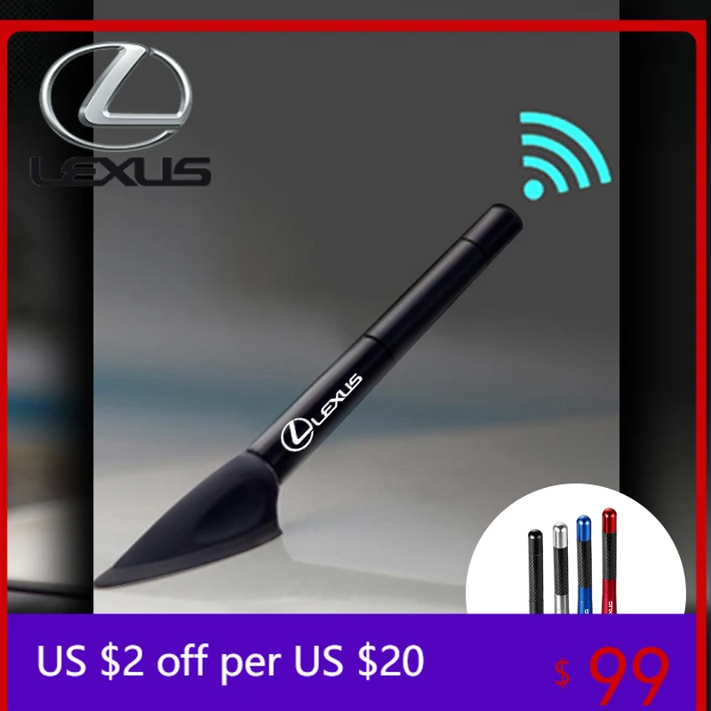 

Interior Mouldings 12CM Carbon Fiber Car Roof Radio Antenna Tool Accessories For Lexus CT ES GS NX IS250 CT200h IS300h ES300h RX
