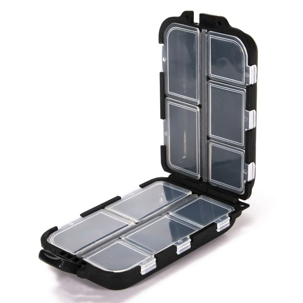 

2Pcs Compact Fishing Tool Box Multiple Grids Storage Organizer Portable Lure Bait Container Bait Lure Boxes Fishing Boxes