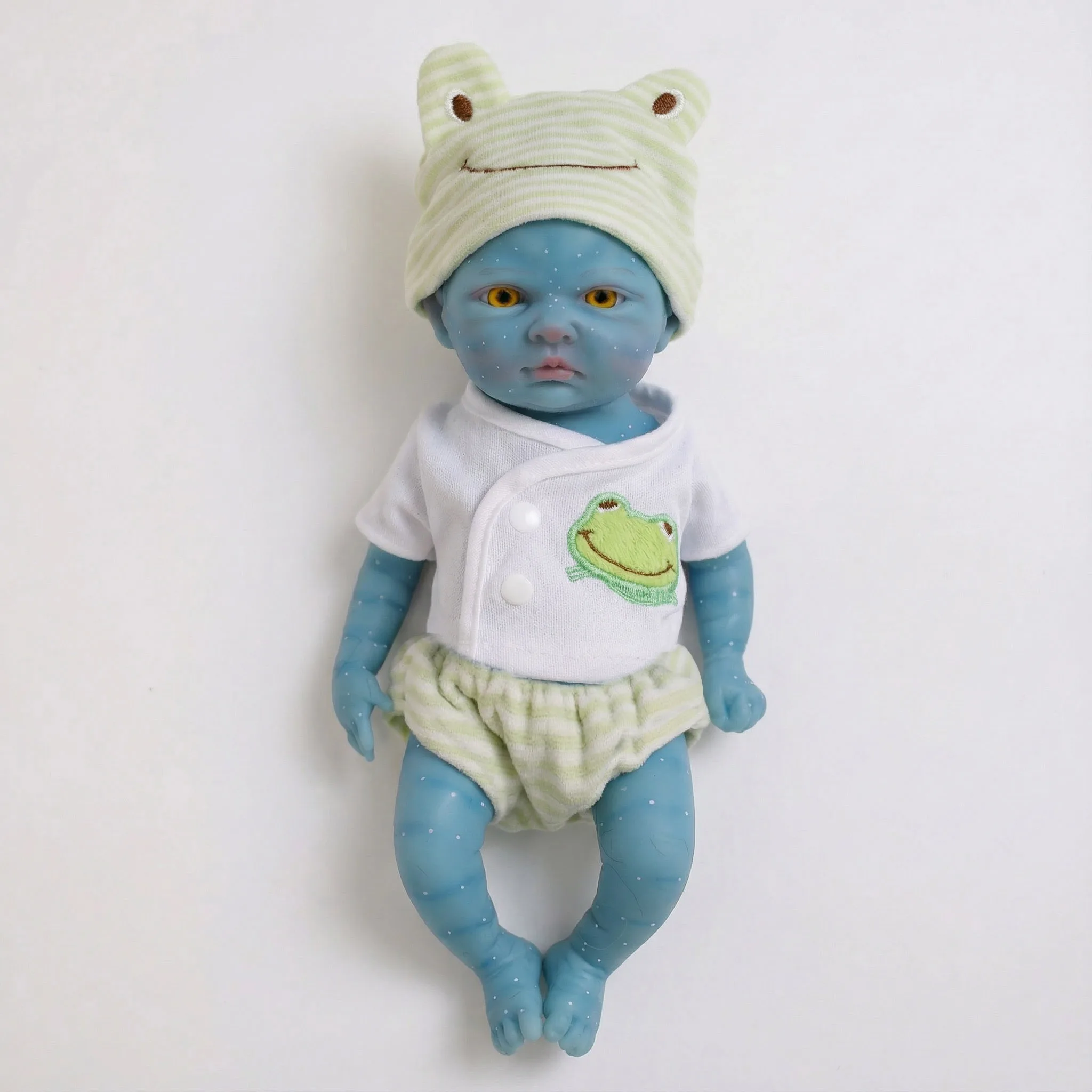 NPK 12''New Solid Super Zachte Elastische Siliconen Reborn Fairy Avatar met Hand Schilderen 3D Huid Collectible Levensechte Kunst pop