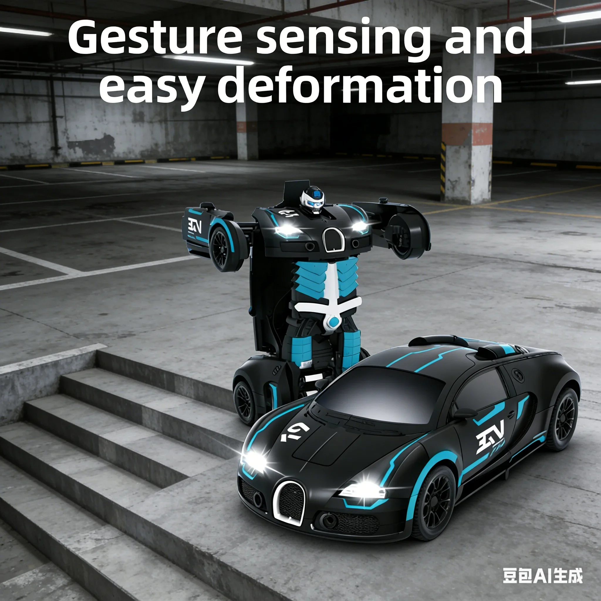 แปลงร่างรถหุ่นยนต์เทอร์โบ RC – รถแข่งไฟฟ้าแบบชาร์จได้ |   ของเล่นเด็กชายและเด็กหญิง (อายุ 3-6 และ 8 ปี)