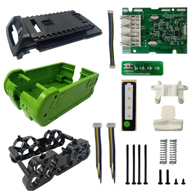 10*18650 version Battery Plastic Case Charging Protection Circuit Board PCB for greenworks 40V Lawn mower cropper grass cutter