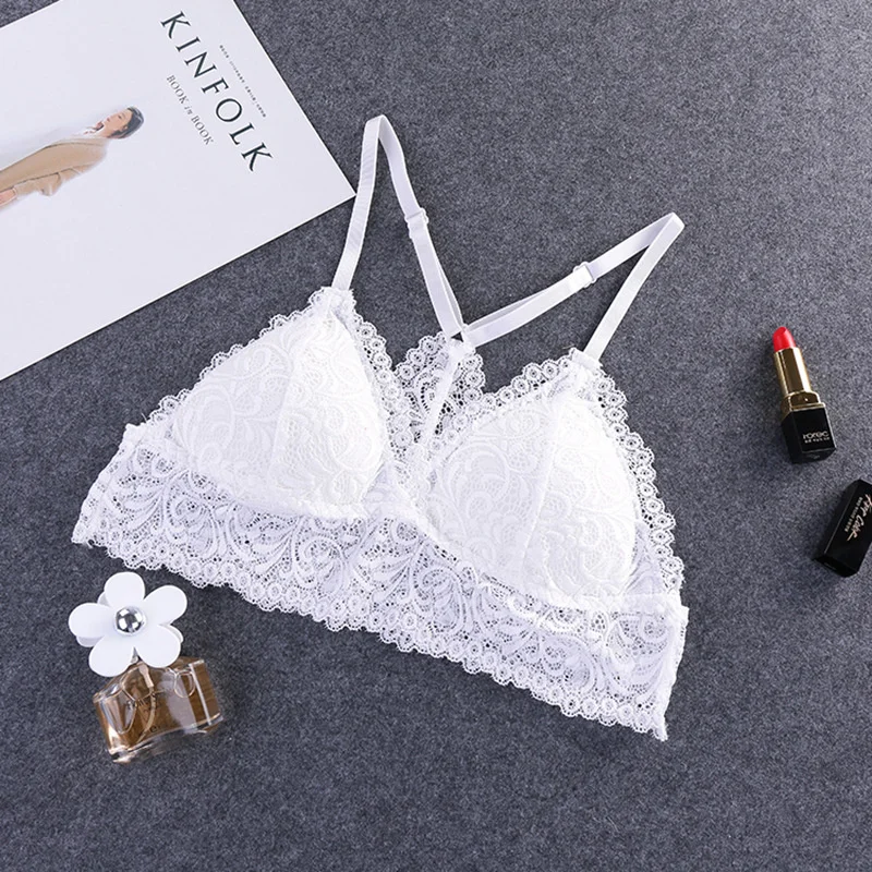 Women Bra Sexy Lace Lingerie Seamless Wireless Bra Push Up Floral Brassiere Padded Plus Size Bralette underwear Y-LINE xz01