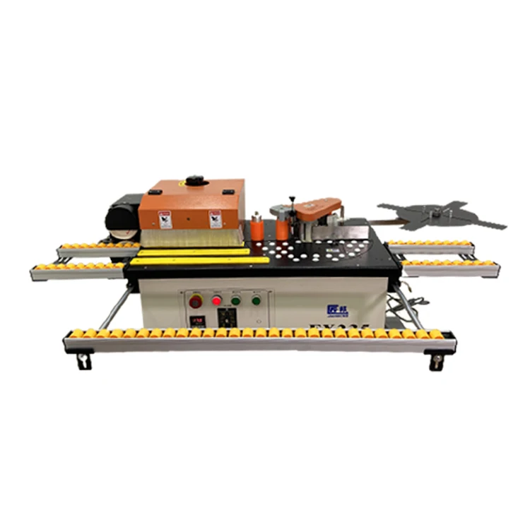 For Wood Furniture Customized PVC Polishing Edge Banding Machine With Light Double Rubber Cover