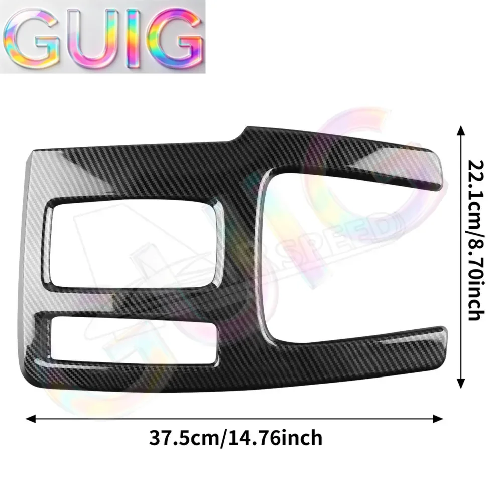 For Acura Integra 2023 2024 ABS Black Carbon Pattern Gear Shift Panel Cover Trim Car accessories Interior Modification Auto Part