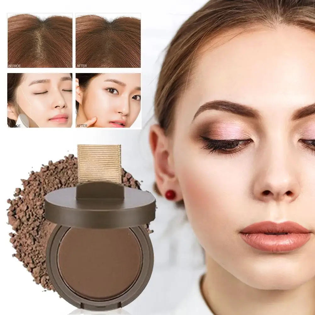 

3colors Hair Fluffy Powder Hairline Modified Repair Loss Natural Powder Shadow Cover Hair Trimming Hair Makeup Concealer Be V8I9