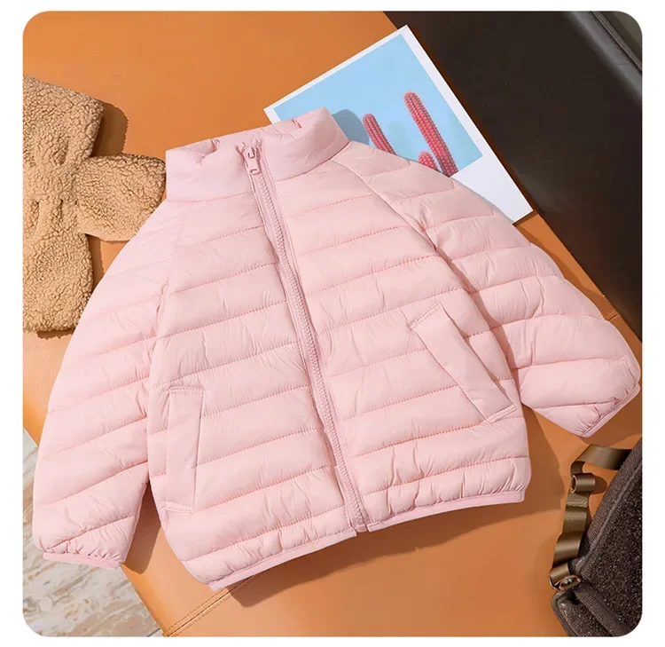 Baby Herbst-Winter-Stil Kinder-Baumwollkleidung Jacke mit Taschen Einfarbige Daunenjacke Kleinkind-Mantel Langarm Baby-Baumwollkleidung – Detail 9