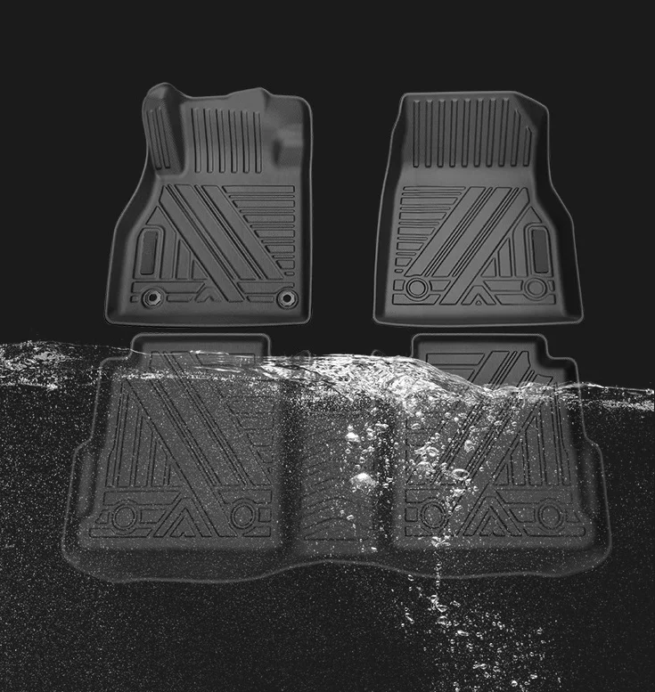 The new design covers threshold  luxury car floor mats 4 piece set durable custom luxury rubber all-weather floor mat for cars